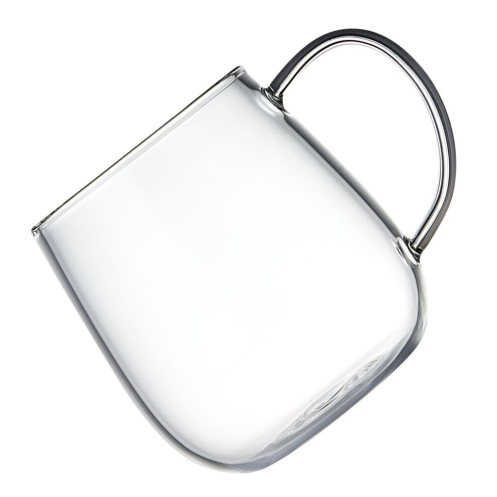 1Pc Transparent Water Mug Glass Cup Multi-function Cup (White)