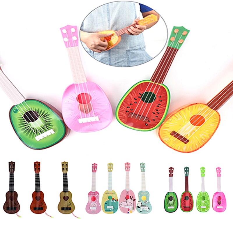 4 String Gitaar Fruit Stijl Ukulele Muziekinstrument Voor Kinderen Kids Speelgoed