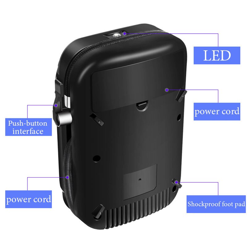 Digitale Reifen Inflator DC 12 Volt Auto Tragbaren Luft Kompressor Pumpe Auto Luft Kompressor für Auto Motorräder Fahrräder Mit