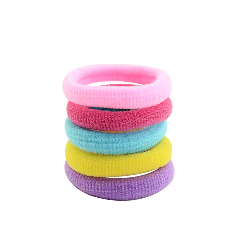 10 stks/partij Haaraccessoires Meisjes Kids Candy Kleur Elastische Haarbanden De Paardenstaart Houder Rubber Band Boutique Haar Tie 13 kleuren