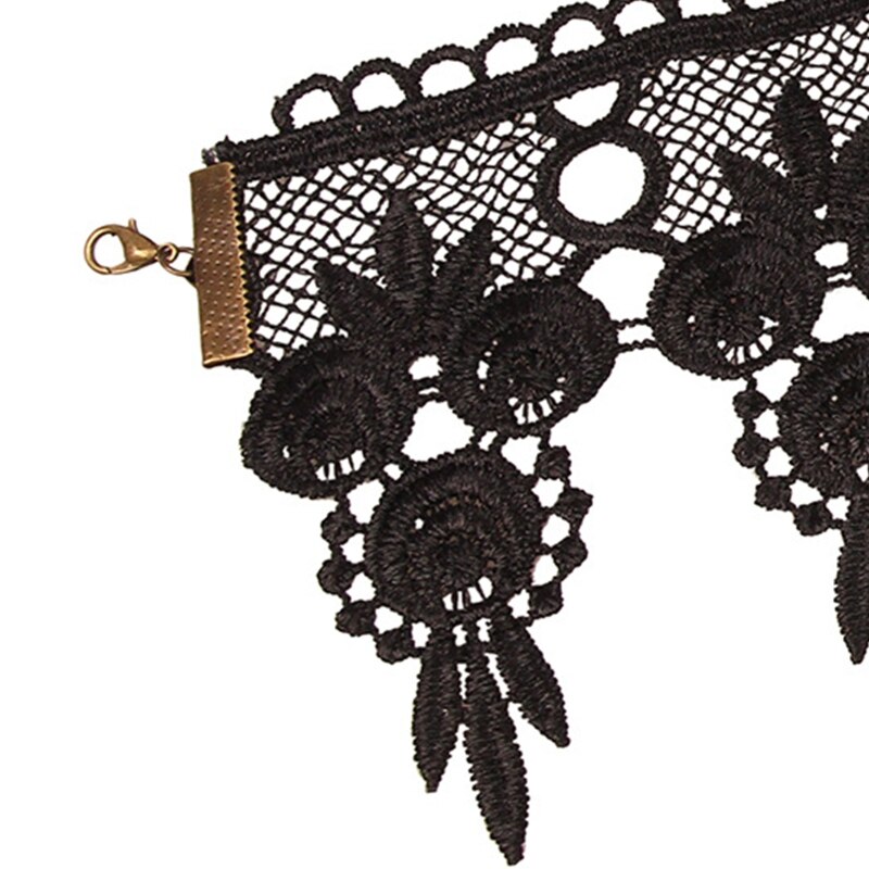 Choker Ketting Voor Steampunk Halloween Punk Kostuum Party Retro Gear Klok H8WF