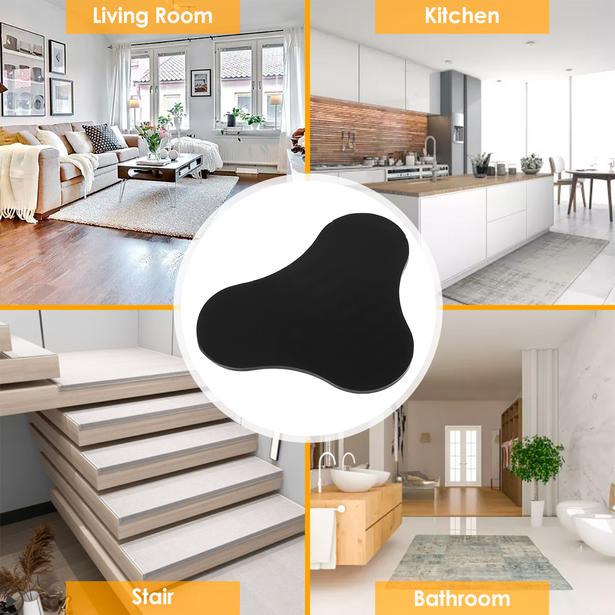 12pcs Rug Gripper Carpet Anti Slip Anti Curling Patch Reusable Washable Carpet Patch Fixed Sticker Floor Rug Mat Tape Corner Pad