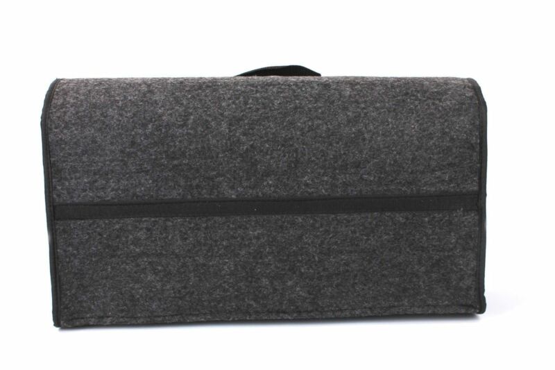 Multi-use Gray Felt Trunk Organizer Car SUV Storage Bag Travel Boot Box Foldable