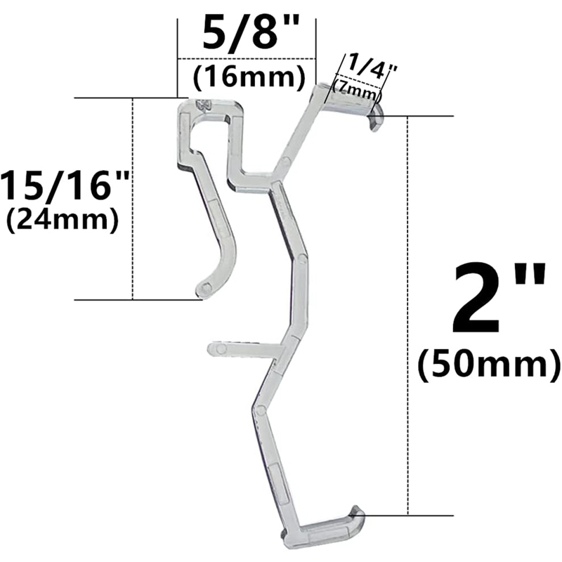 ! Valance Clips Clear Plastic Retainer Holder Clip For Window Blind Valance,Horizontal Faux &amp; Wood Blinds Parts