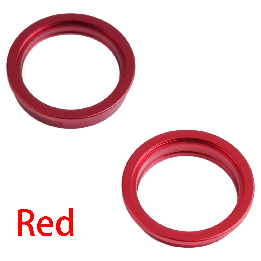 2 Stuks Achter Camera Glas Lens Metalen Buiten Protector Hoop Ring Voor Iphone 13 Mini: Red