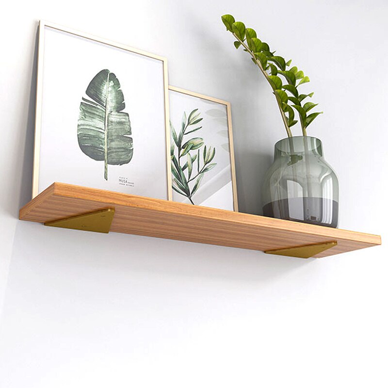 1PC Triangle Wall Bracket Fixed Tray Shelf Wall Mounted Wood Metal Straight Bracket Household Hardware