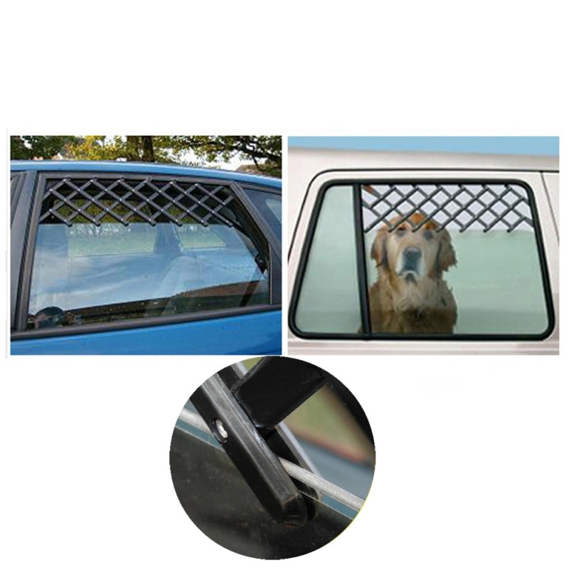 Uitbreidbaar Auto Ventilatie Veilig Guard Grill voor Pet Travel Venster Gate Magic-Gate Hond Huisdier Hekken Vent Window