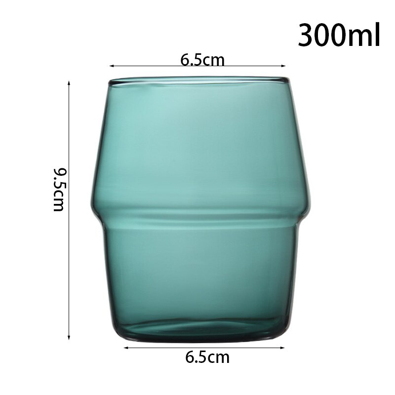 2 stk Glasskåler 300ml - Gjennomsiktig, Varmebestandig til Kaffe, Te, juice