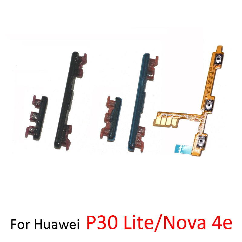 Power Volume Button Flex For Huawei P30 Lite Original Phone Housing External On Off Side Key Cable Nova 4e