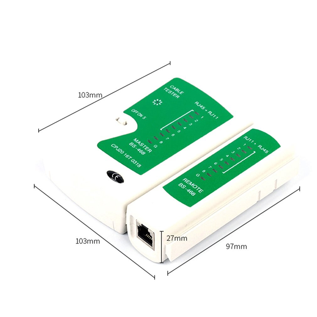 Professionale Cavo di Rete tester RJ45 RJ11 RJ12 gatto5 UTP LAN Cavo tester Rilevatore di Strumenti di test di Rete A Distanza