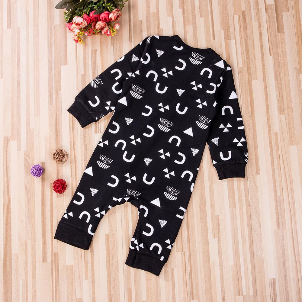 Bebê recém-nascido da menina do menino roupas macacão de algodão de manga comprida macacão de bebê pijamas pijamas tamanho 0-18 m