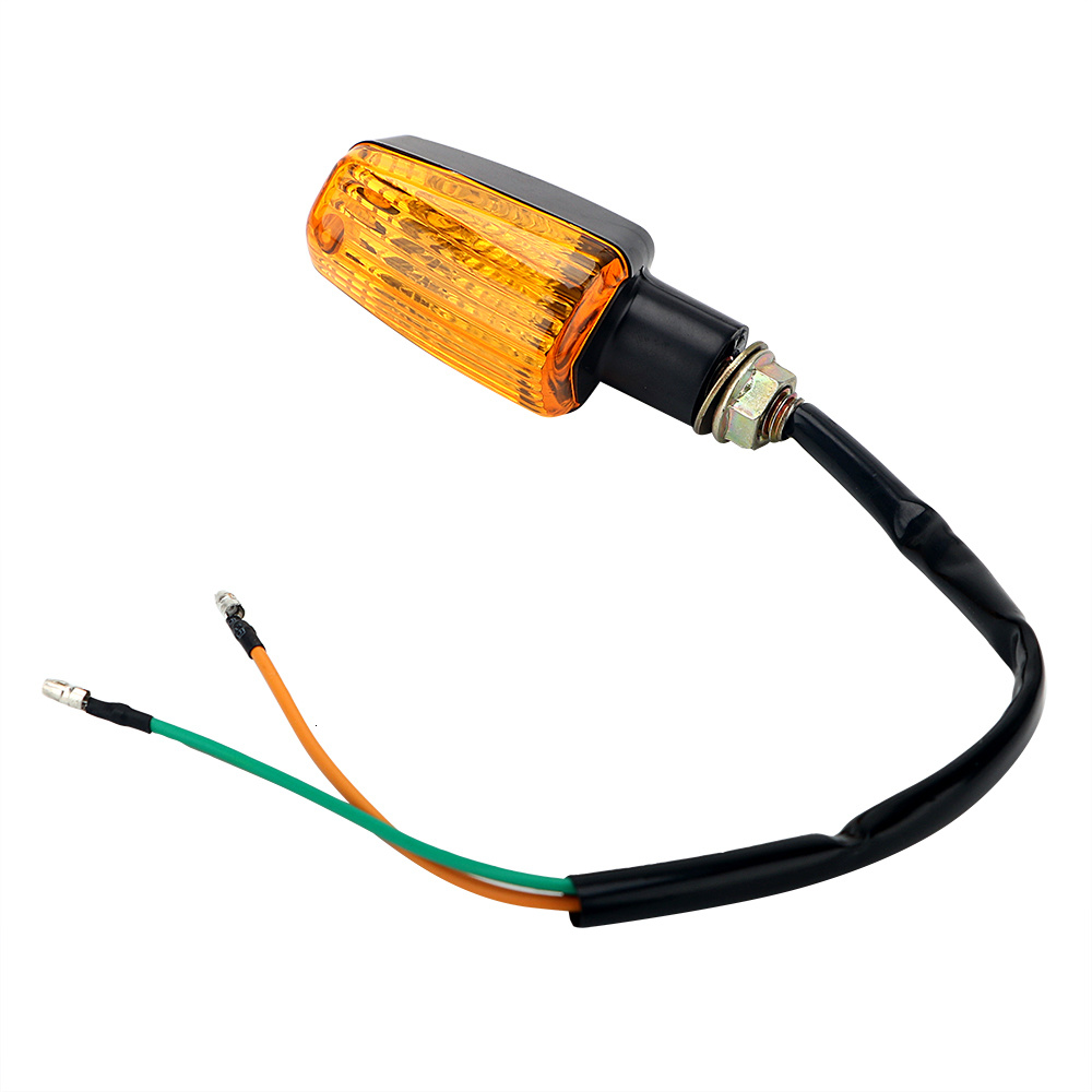 1 par motorcykelblinkers blub blinkerslampa universal  dc 12v motorcykel indikatorlampa gul blinkerslampa 8w