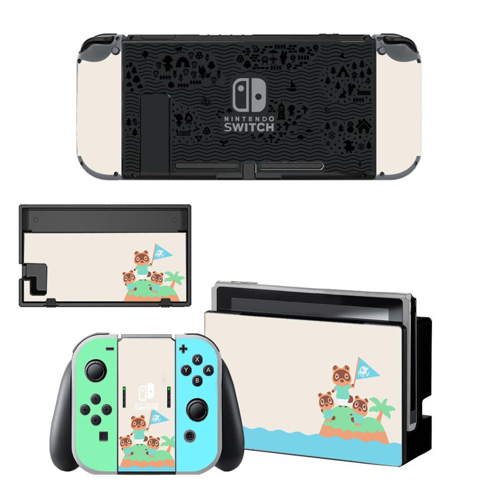 Pegatinas de Animal Crossing para Nintendo Switch, pegatinas de piel para consola Nintendo Switch y controlador Joy-Con: BYSNS0049