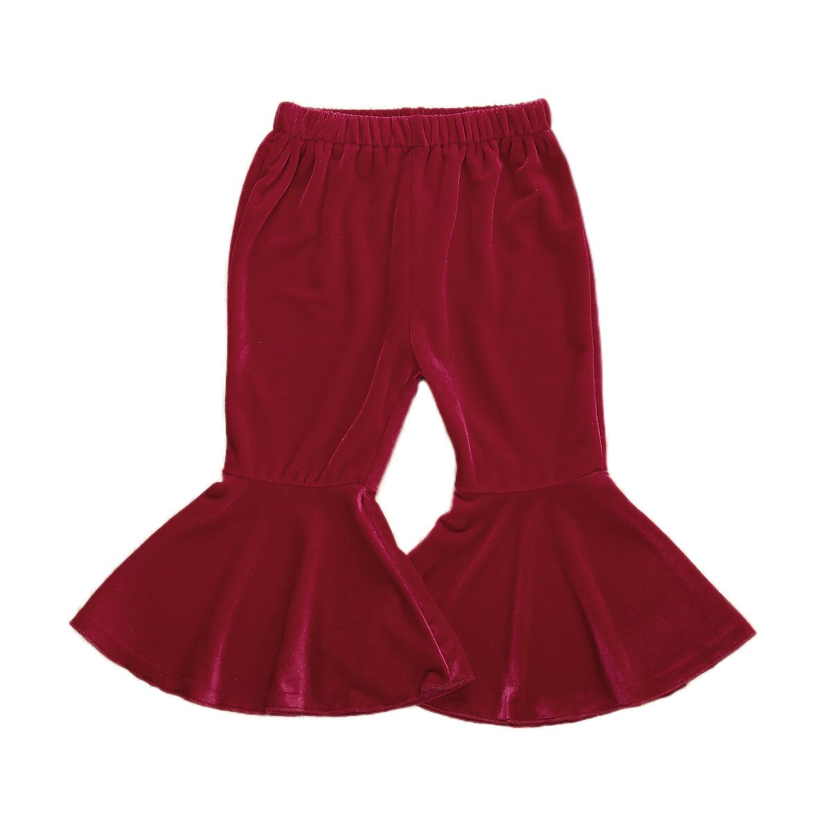 0-6y børn efterår flare bukser 5 farver fløjl solid småbørn børn baby piger lange bukser boot cut bukser mærke