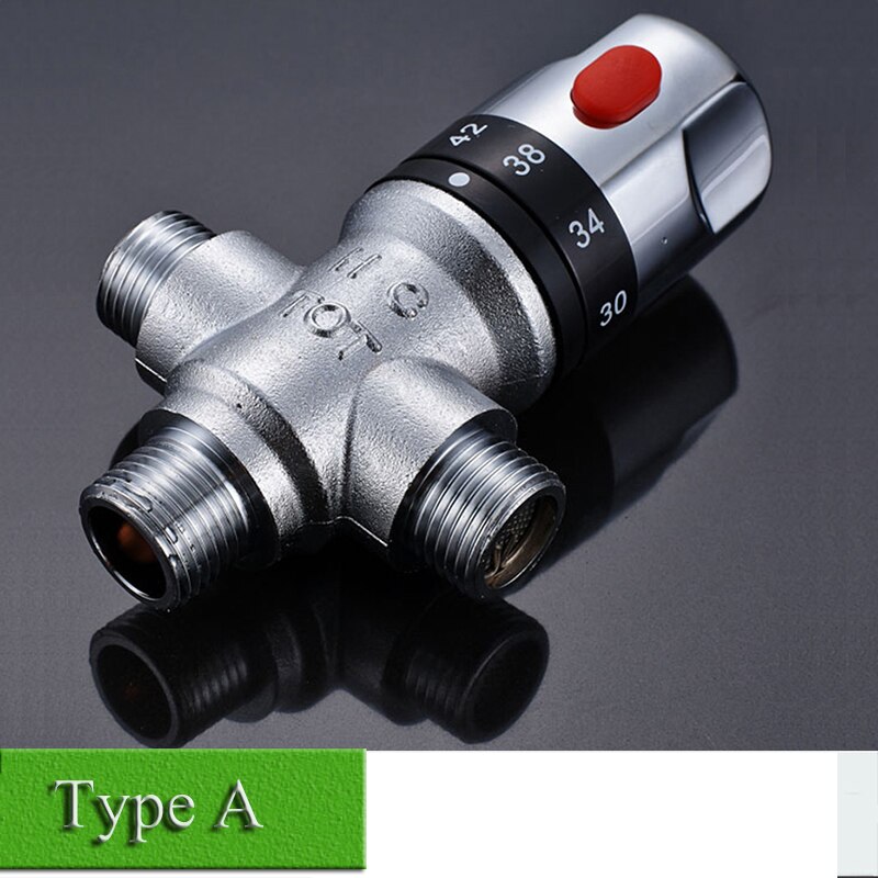 Brass Thermostatic Mixing Valve Constant Water Temperature Shower Faucet Valve Thermostat Bathroom Kitchen Tap Valve 6 types: Type A