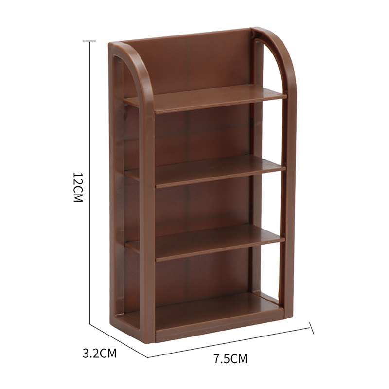 Estante de almacenamiento en miniatura para casa de muñecas 1:12, estante para cena de pan, estante vacío, muebles, modelo de decoración para el hogar, accesorios para casa de muñecas de juguete