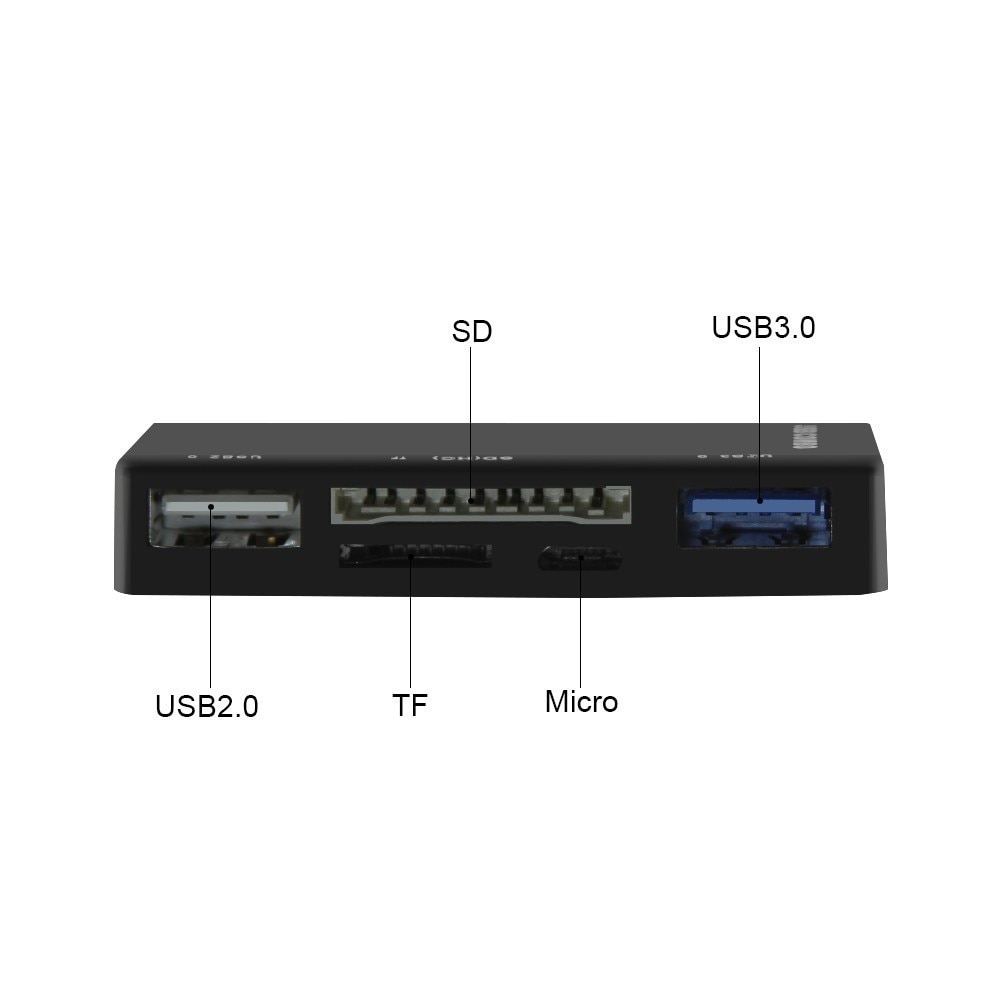 CHYI USB 3,0 Hub Accesorios para ordenador lector de tarjetas adaptador divisor Usb 3,0 con ranura para tarjeta SD/TF Micro USB para Laptop Surface Pro