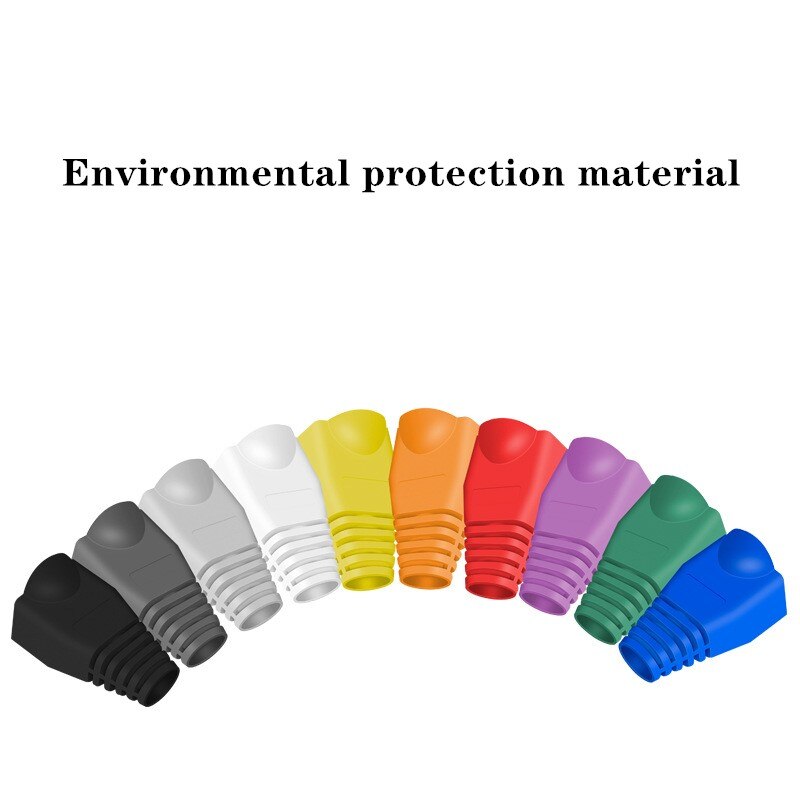 RJ45 Cap Connector CAT5E CAT6 Plug Cap Ethernet Network Cable Strain Relief Boot Protect Cover