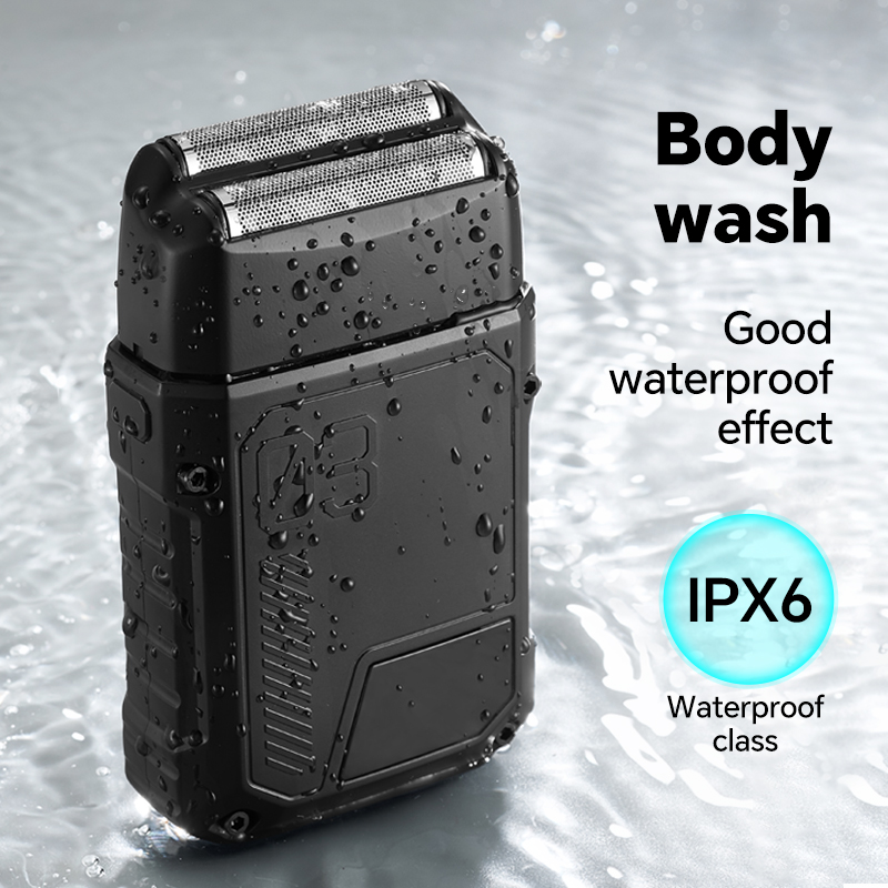 Rasoir électrique USB pour hommes, avec un temps de rasage fluide et confortable, adapté à la coupe et au nettoyage du visage