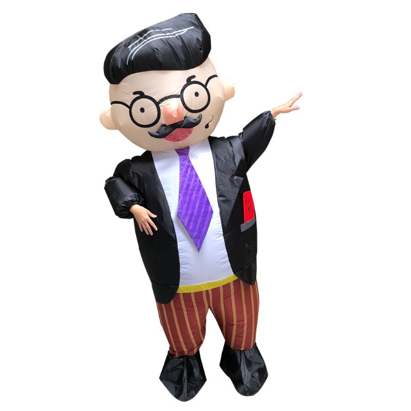 Handsome Man Inflatable Costume for Adults Funny Annual Meeting Cosplay Outfit DXAD