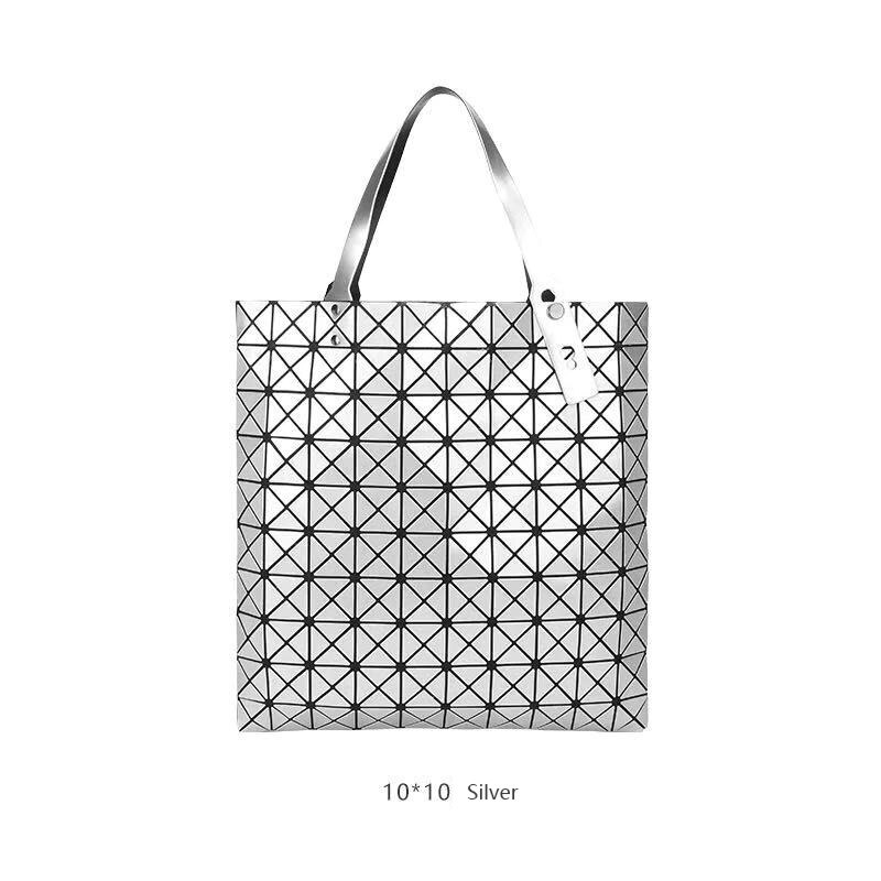schulter Taschen 10*10 Netz Japan Stil Faltbare Weibliche Tasche Quadrat Dreieck aufbringen Einstellbare Schulter Gurt frauen handtaschen: Splitter 10x10