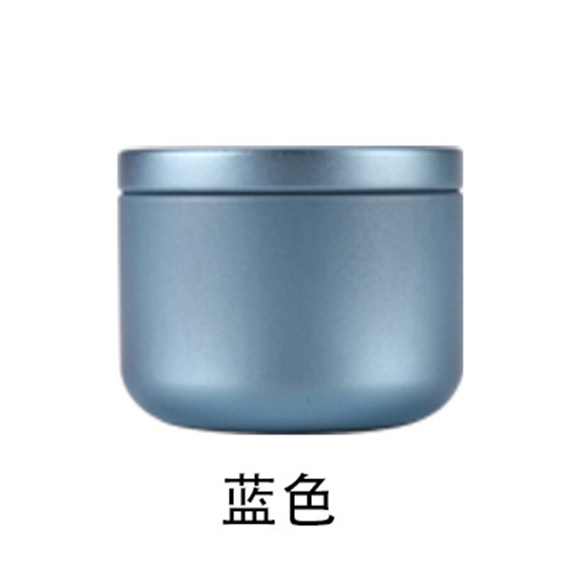 Premium Stash Jar Multi-Use Seal Storage Container Tea Can Travel Portable Metal Trumpet Black Tea Small Tea Cans: Blue