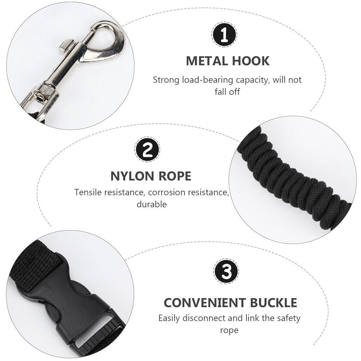 12 Pcs Kayak Paddle Holder Kayak Paddle Clip Leashes Universal Kayak Accessories