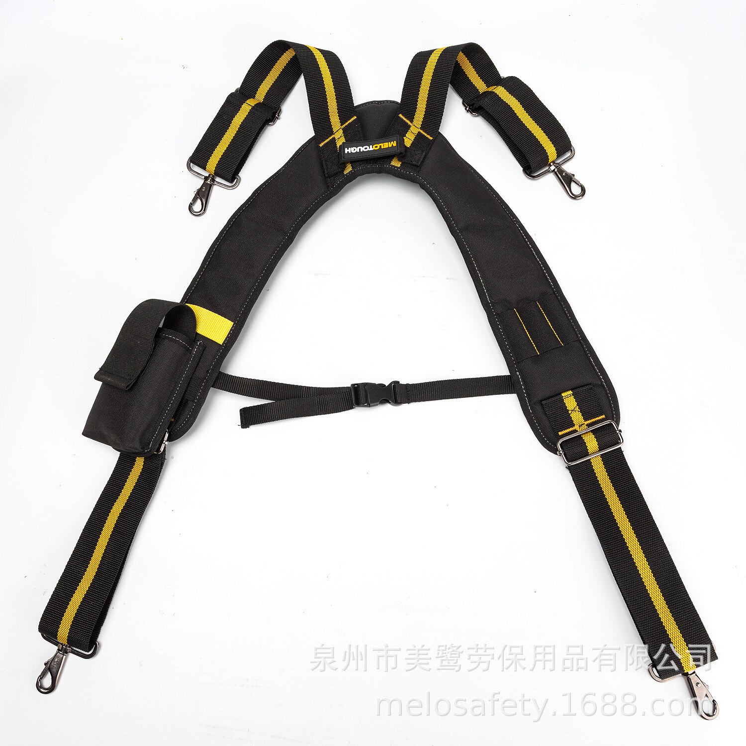 Suspenders Type Padded Heavy Duty Work Tool Belt Braces with 4 Support Loops for Reducing Waist Weight Tool Pouch: Default Title