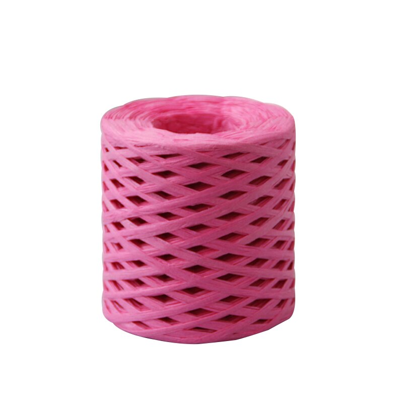 200m färgglada pappersrep raffia band dekoration sladd låda inslagning packning scrapbooking hantverk bröllop födelsedag julfest: 10