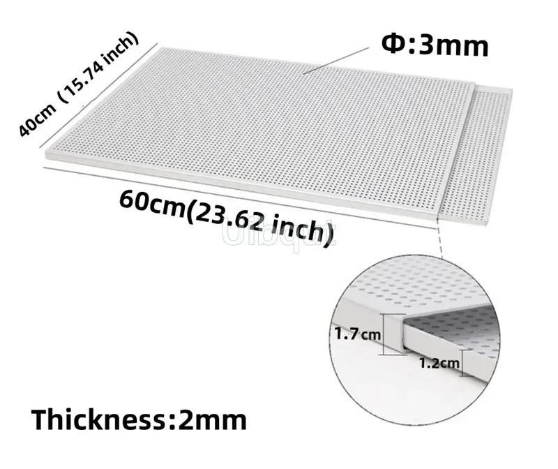 Bladerdeeg Bakplaat Mille Feuille Rechthoekige Gebakjes Bakvorm Geperforeerde Bakvorm Ovenschaal Brood Met Gat