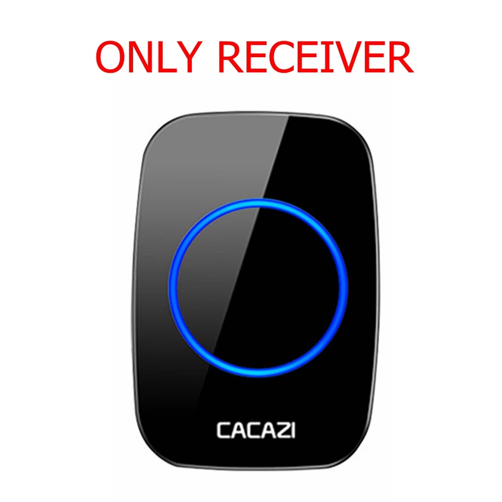 CACAZI Wireless Doorbell Waterproof 60 chimes 5 Volume Home Cordless Door Ring Bell 220V US EU UK Plug 1 2 Button 1 2 3 Receiver