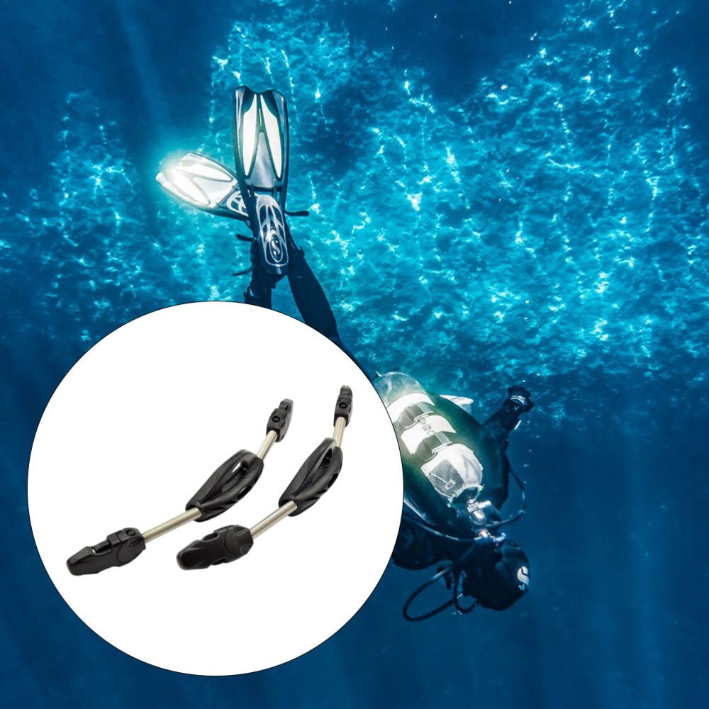 A Pair of Scuba Diving Fin Strap Practical Open Heel Anti-skid Fins for Dive