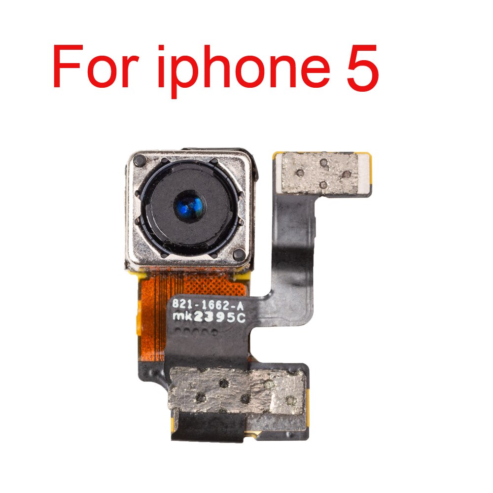1 pces voltar câmera traseira com flash módulo sensor cabo flexível para iphone 5 5S 5c se 6s 7 8 plus câmera traseira com testado bem