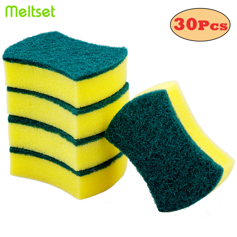 Double-sided Cleaning Sponges Magic Eraser Sponge For Dish Washing Nano Density Decontamination Sponge For Kitchen Bathroom