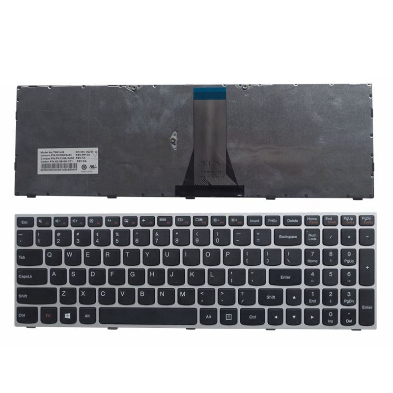 Nos/AR/TI/SP/RU/JP teclado del ordenador portátil para LENOVO G50-70 G50-45 G50-30 B50 G50 G50-70AT G50-30 G50-45 G70 B50 B51 Y50 Z50: US Silver