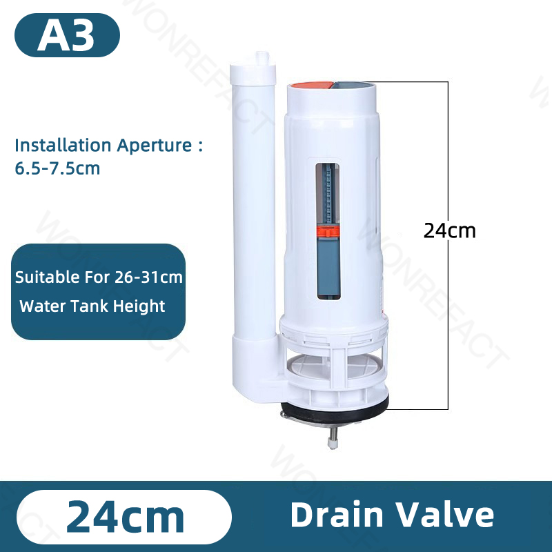 Universal Toilet Tank Replacement Kit Toilet Buttons Toilet Dual Flush Valve Water Inlet Valve Accessories Adjustable Float: Dark Khaki