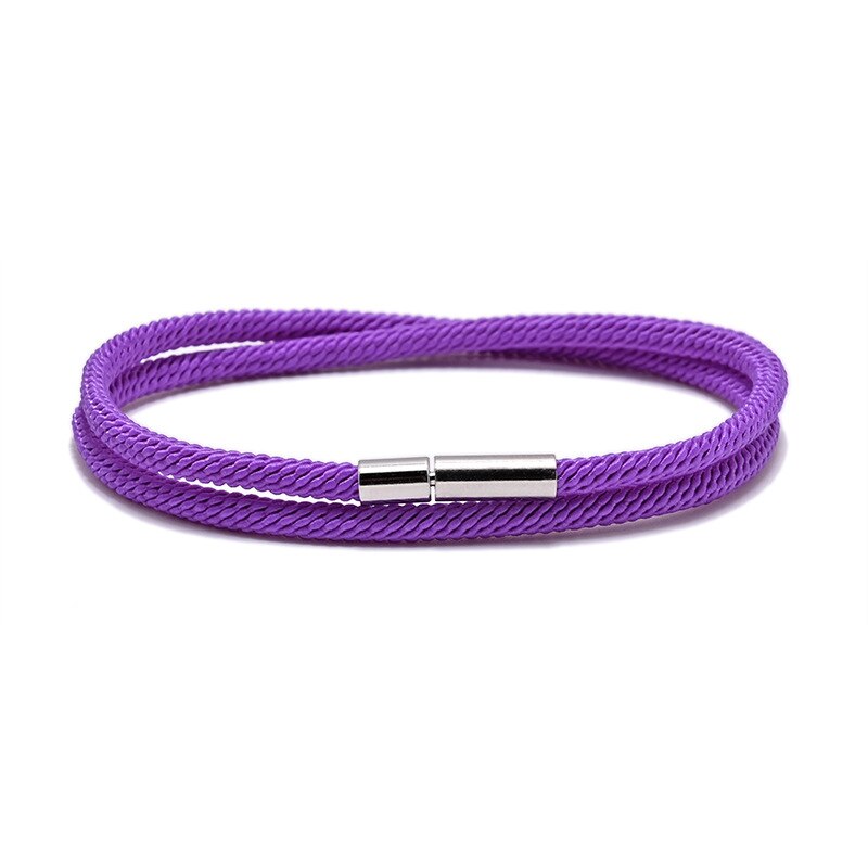 Coppia di braccialetti in corda di milano nuovi modelli di esplosione transfrontaliera fibbia doppio strato milano linea bracciali in corda a mano per donna: 06