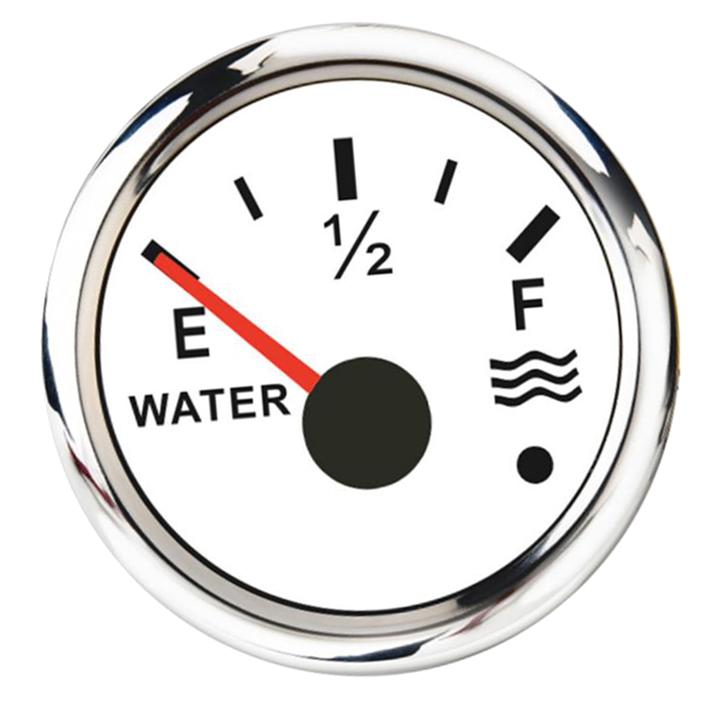 Réservoir d'eau étanche 240-33/0-190 ohm | Jauge de profondeur de liquide 2 pouces 52mm pour camion RV de voiture maritime, blanc