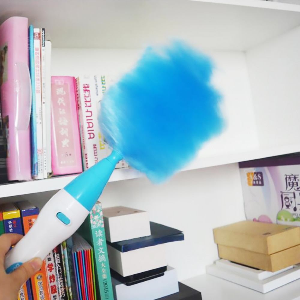 Elektrische Plumeau Verstelbare Boekenplank Venster Borstel Als Huishoudelijke Schoon Helper Automatische Stof Borstel Stofdoek