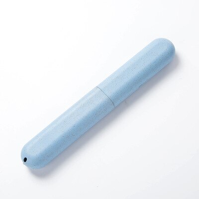 home portable toothbrush box travel toothbrush box cutlery box pencil box toothbrush toothpaste storage box: Sky Blue