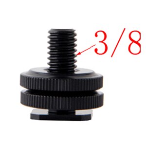 10pcs/lot 1/4" to 3/8" 5/8 Male to Female Double Layer Thread Screw Mount Adapter Tripod Plate Screw for Camera Flash Tripod Mic