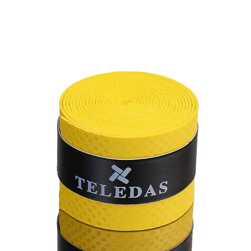 5 st perforerad sticky feel tennisracket grepp omsluter racket grepp med handlim, squash överhandtag, fiske grepp