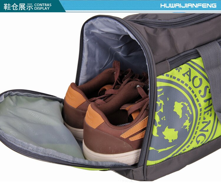 Nylon outdoor sporttas heren dames fitness reistas training dames yoga duffel schoudertas