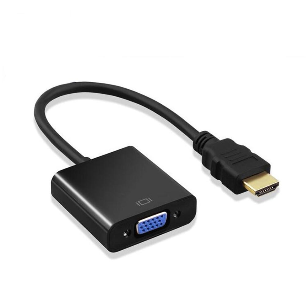 HDMI-compatible To VGA Conversion Cable Adapter Connects HDMI-compatible VGA Port For PC Laptop Smart TV Box Other Devices