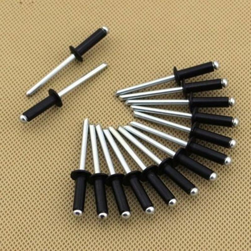 50/100 Stuks Aluminium Blinde Klinknagels Zwart Pop Klinknagels Paddestoel Hoofd Breken Doorn Blinde Klinknagels Nagel Pull Klinknagel Klinknagel Kern Klinknagel M4 M5