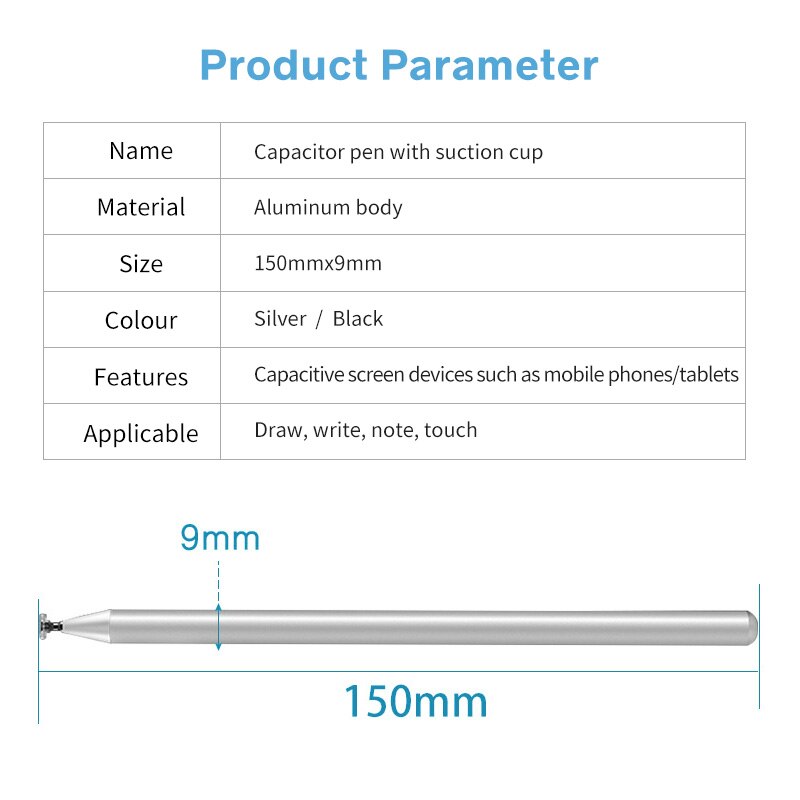 Universal Smartphone Pen For Stylus Tablet laptop Pen Touch Screen Pen For ipad pro 11 9.7 10.5 12.9 Drawing Capacitive Pen