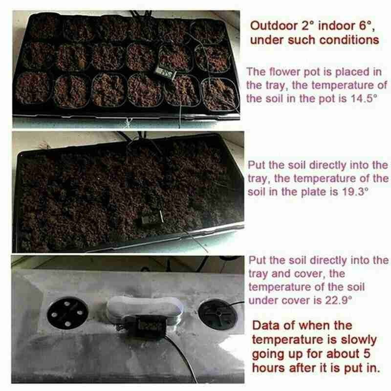 Seedling Heating Mat 24*52cm Waterproof Plant Seed 220V Germination Pad 1 Clone Starter Supplies Pc Garden Propagation V7K8