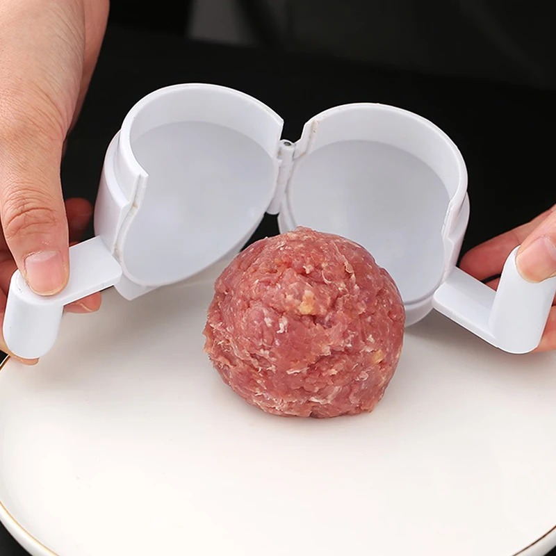 2 st/set gör-det-själv köttfylld smörgås köttbulleformare köttverktyg köttbulletillverkare kök fiskboll risbolltillverkningsform non-stick