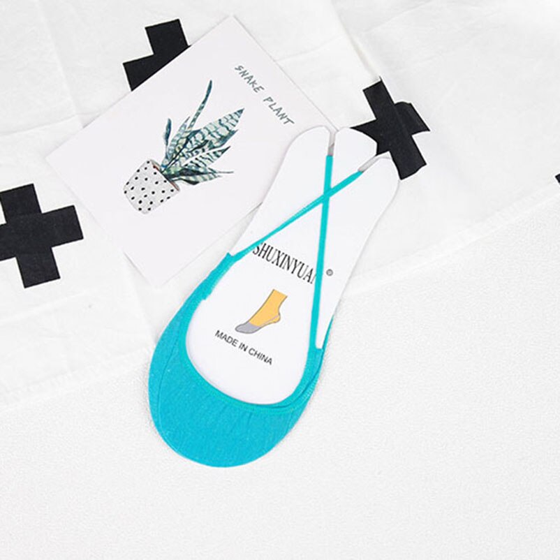 Zachte Katoen Slippers Vrouwelijke Kleurrijke Hoge Hakken Sokken Mode Vrouwen Ademend Boot Sokken Zomer Korte Onzichtbare Sok 5 Paren/partij: J