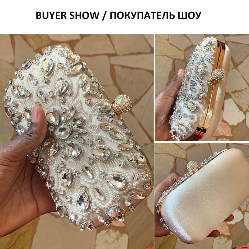 Luxy Moon Women Clutch Bag Wedding Clutch Party Purse and Handbag Pearl Clutch Luxury Handbags Women Bags Wallet bolsa